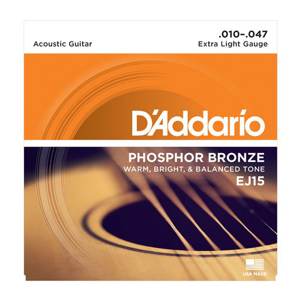 D'addario Akustik String Phosphor Bronze Senar Gitar Original EJ15 EJ16 EJ17 EJ26