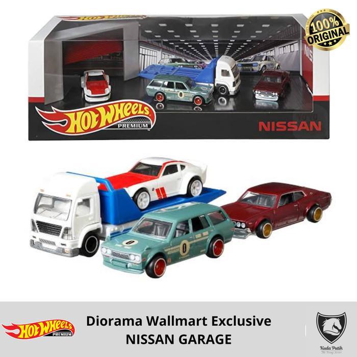 Hot Wheels Nissan Garage Diorama Set Premium Hotwheels Wallmart By Eastern