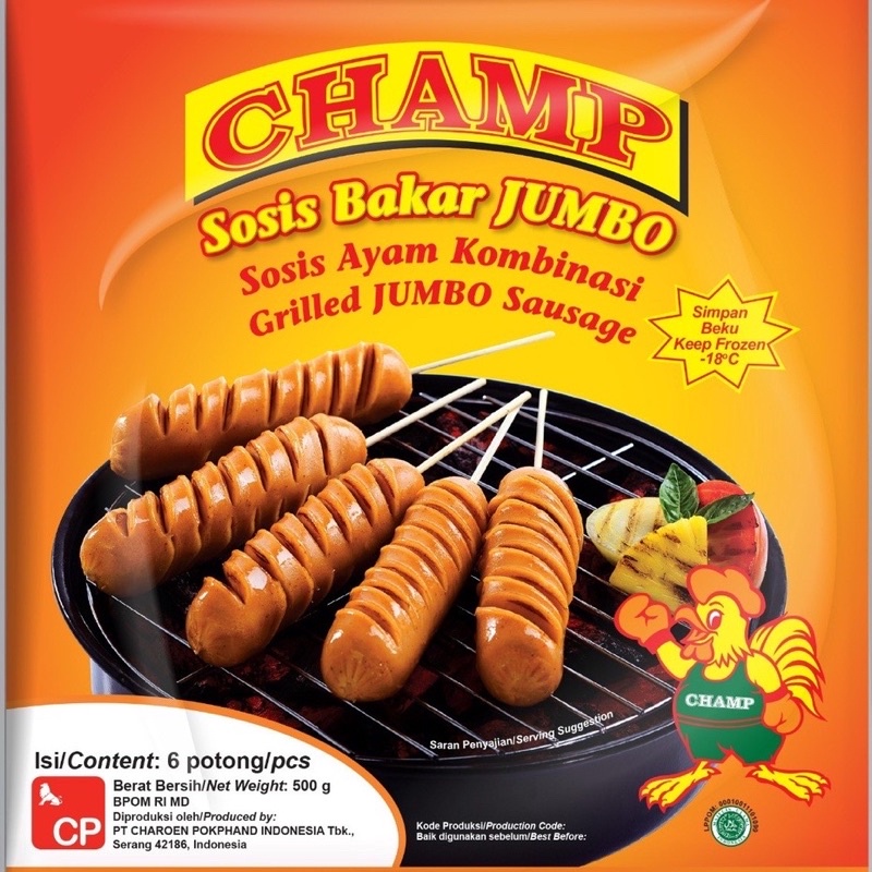 HD Management Champs Sosis Bakar Jumbo isi 6