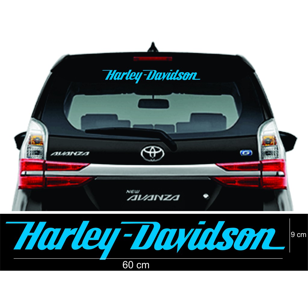 stiker harley davidson kaca mobil