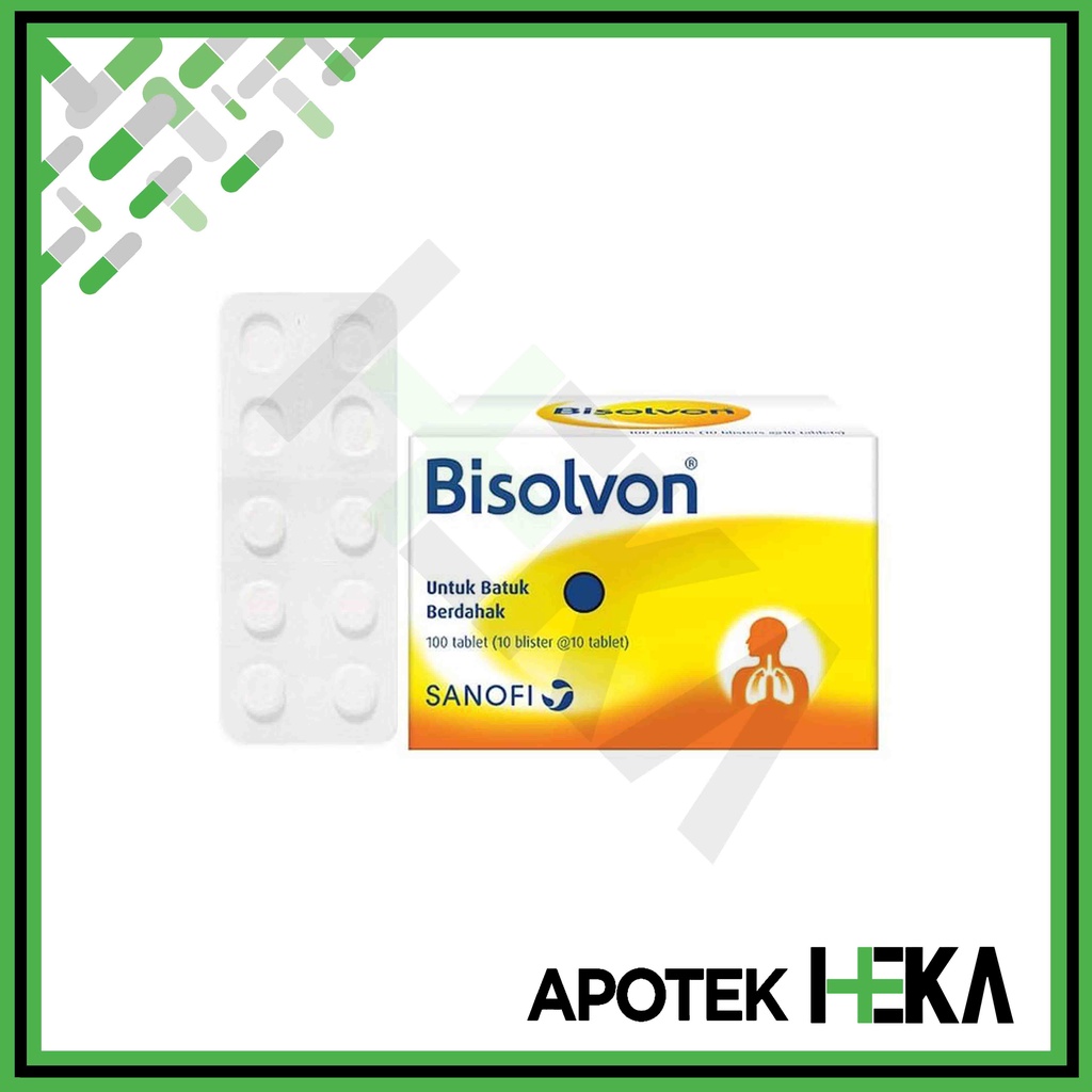 Bisolvon Tablet 8 mg Box isi 10x10 Tablet - Obat Batuk Berdahak (SEMARANG)