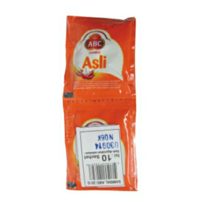 

Sambal abc sachet 10x18g