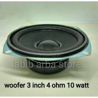 speaker woofer 3 inch 4 ohm 10 watt  kondisi baru