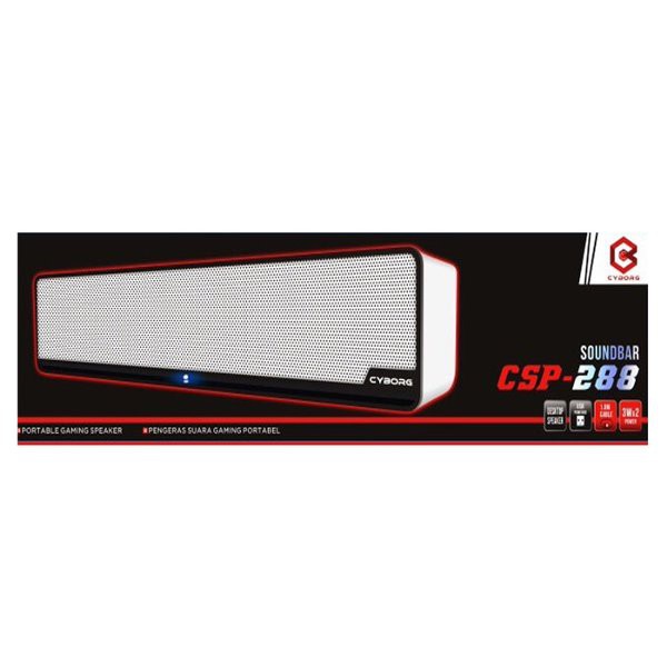 Cyborg CSP-288 Speaker Soundbar 2.1 - Speaker USB JACK
