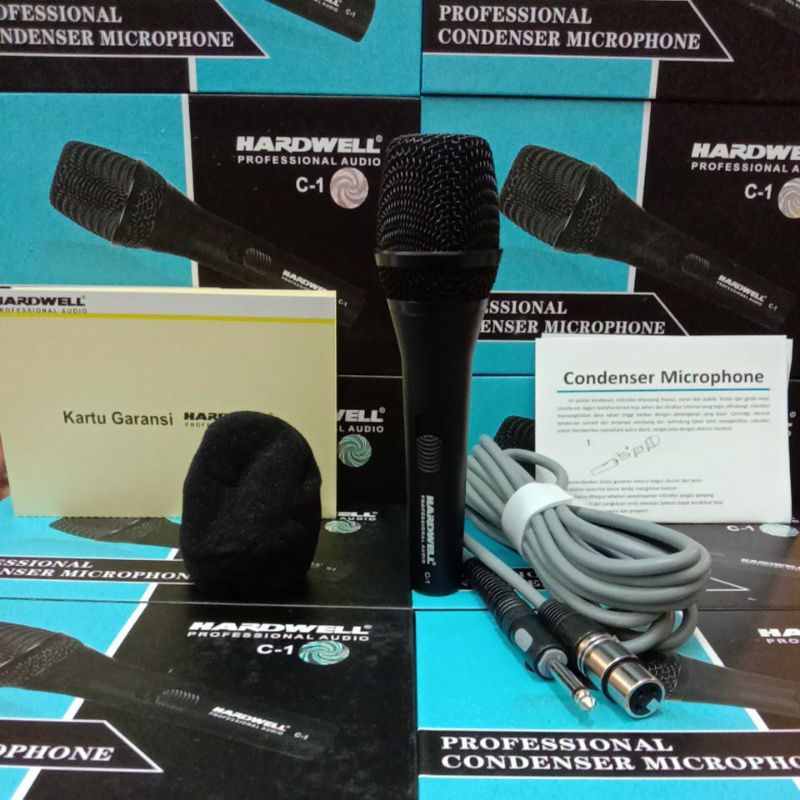 Microphone hardwell Pro7 hardwell Pro8 hardwell Pro9 hardwell c1 condensor original garansi resmi free busa mic