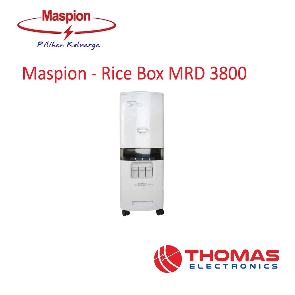 Maspion Rice Box Mrd 3800 TEMPAT BERAS Wadah Beras 38 Kg