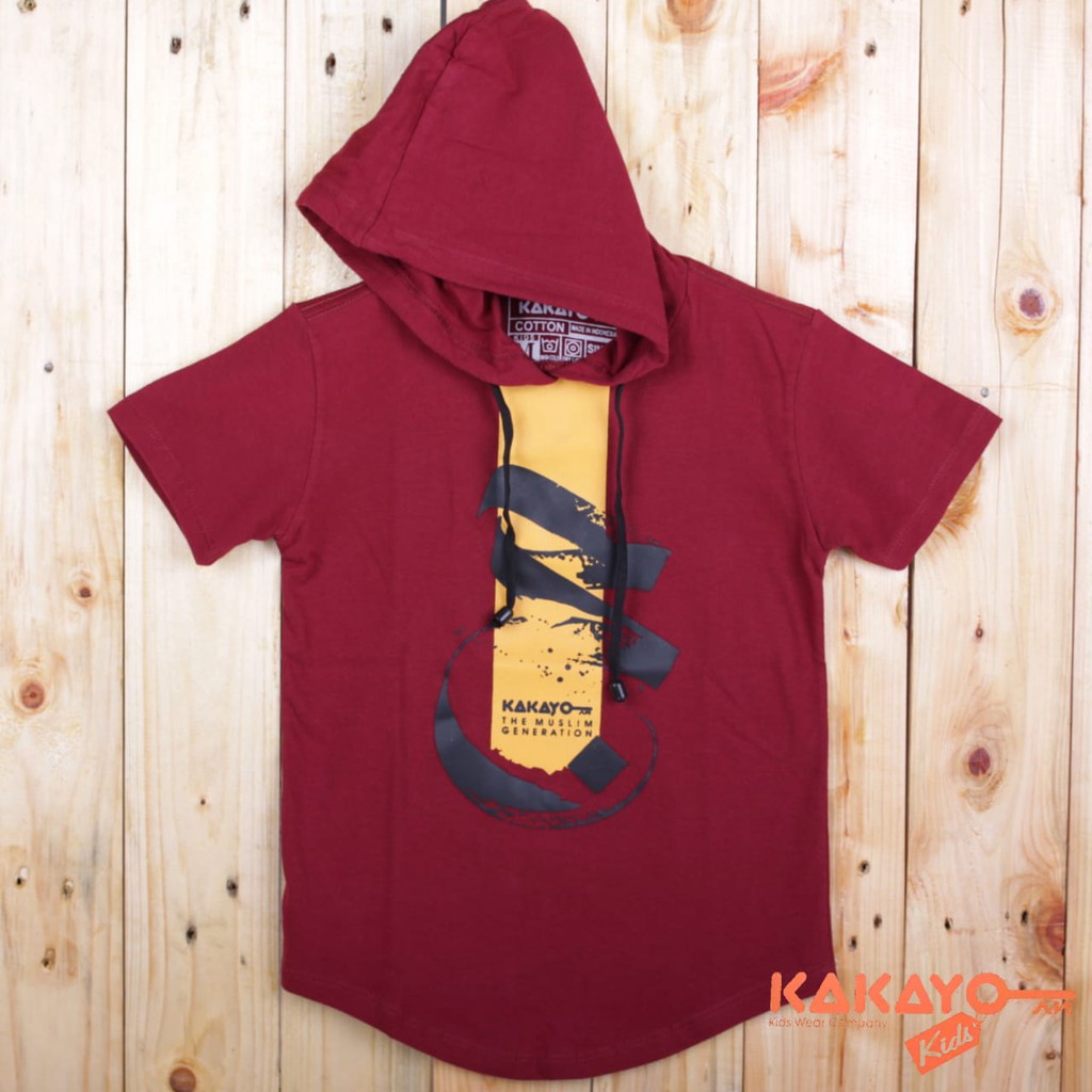 Kakayo Kids Hoodie Anak/Kaos Anak/Muslim/Atasan/Baju/Premium/ Unisex/Sablon Plastisol/Desain Distro