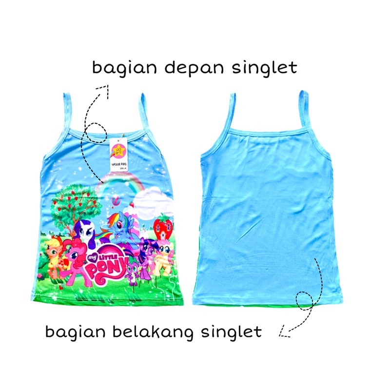 Kaos Dalam Kutung Singlet Anak Perempuan Cewek Bayi 2-10 Th Baju Anak Kaos Anak Kaus Kutang Anak