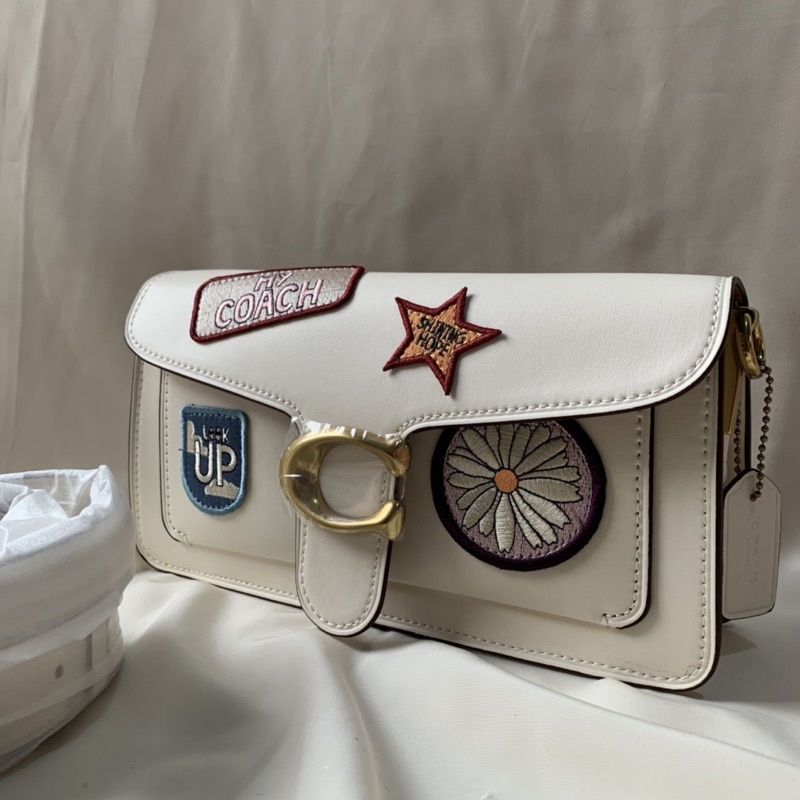 Coach Tabby 26 White With Patch  (5844)