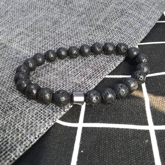 COD GELANG PRIA NATURE STONE BEADS BRACELETS EXCLUSIVE HANDMADE WB006