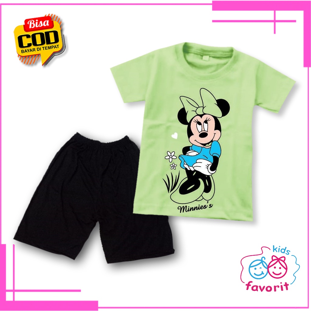 Favorit kids baju setelan anak perempuan lengan pendek