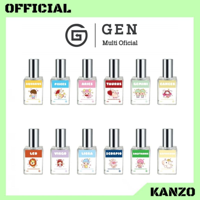 Kanzo - Parfum Zodiak 15ml / Parfum Zodiak Miniso 15ml Premium / Parfum Zodiak Gen Multi 15ml