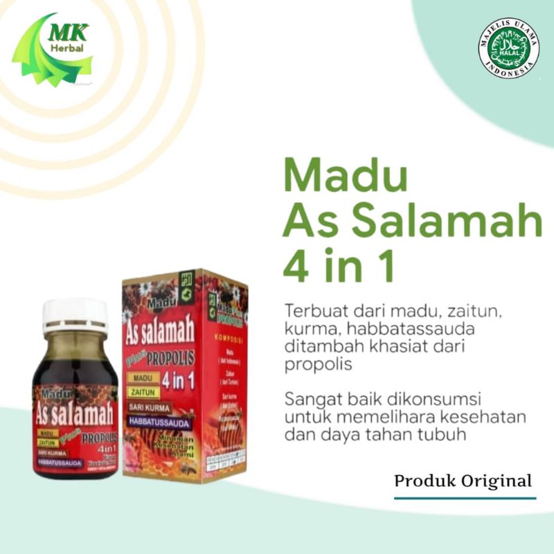 

Madu As salamah 4 in 1 350 gram