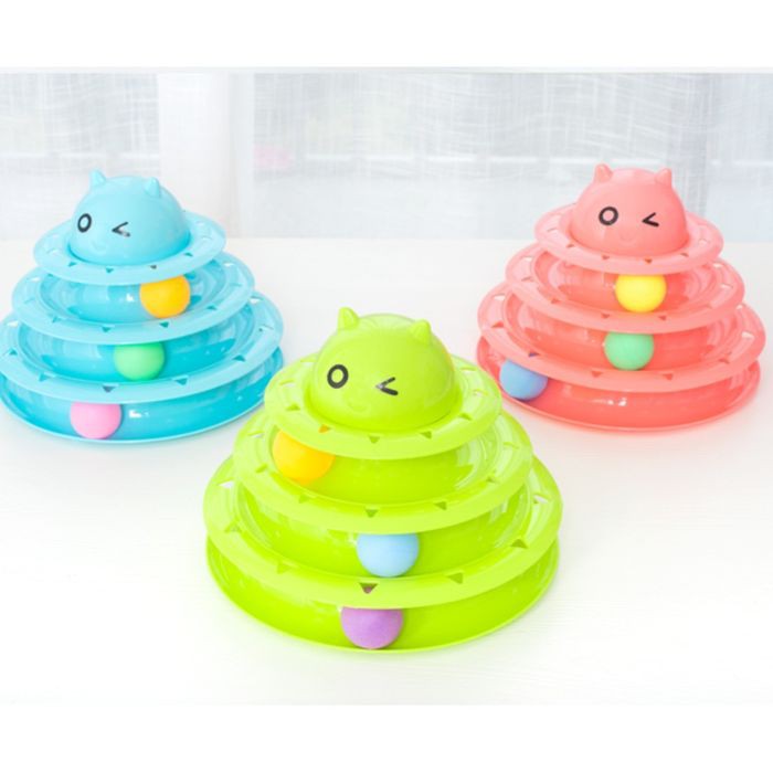 Circular Turntable Cat Toy Mainan Kucing