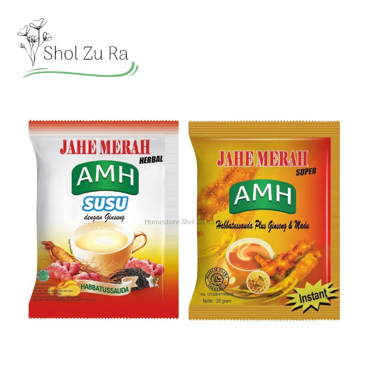 

1renceng Jahe AMH 1 | Susu Jahe AMH | Minuman Rempah Plus Madu + Habbatusauda