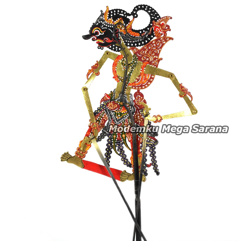 Wayang Kulit Mini Super Halus 20 cm - Gatotkaca Gatotkaca