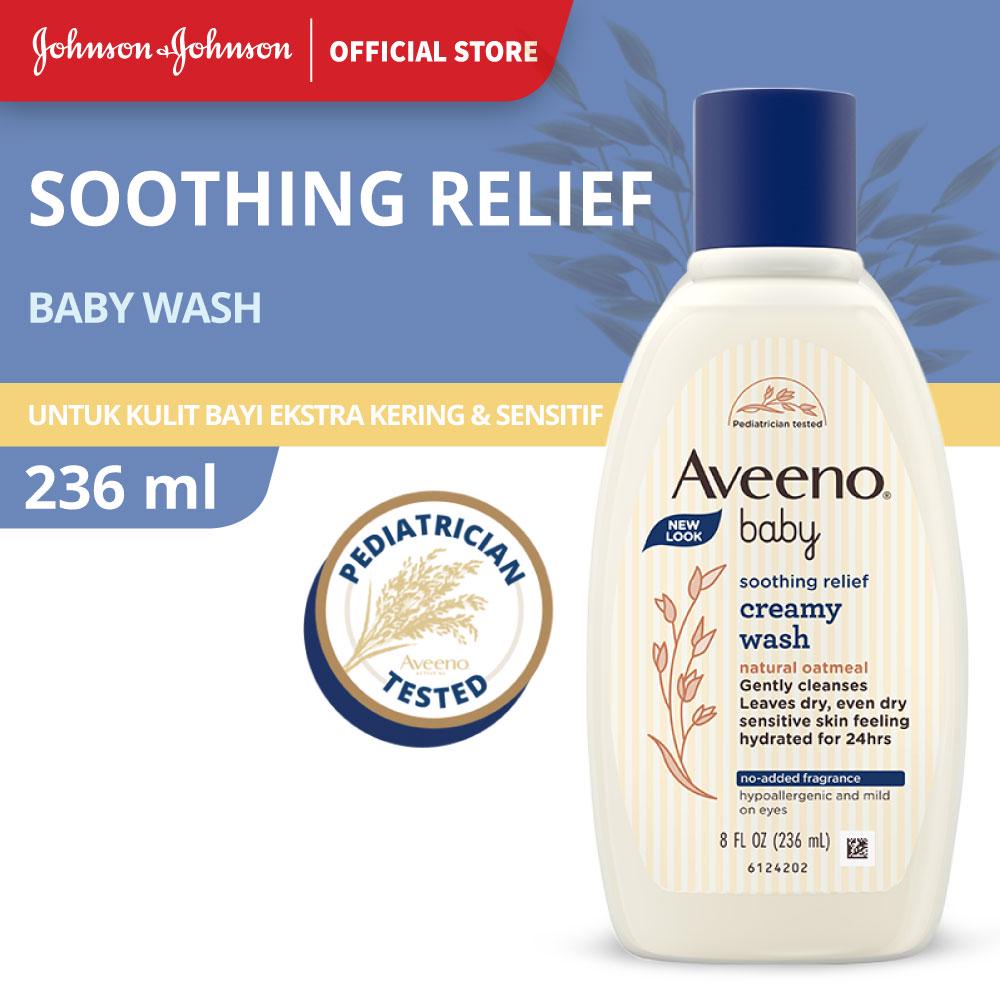 [BPOM] Aveeno Baby Soothing Relief Creamy Wash 236ml / Sabun Bayi Kulit Sensitif / MY MOM