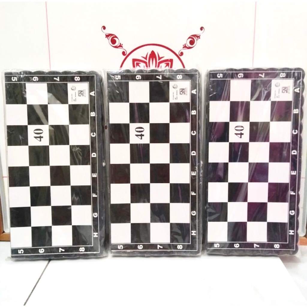 mainan papan catur jumbo 40cm chess board XL large high quality