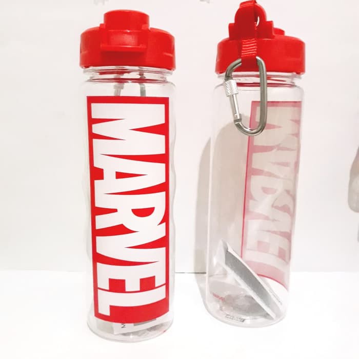 Diskon LIMITED MARVEL X MINISO Plastic Water Bottle / Botol Minum Marvel SALE