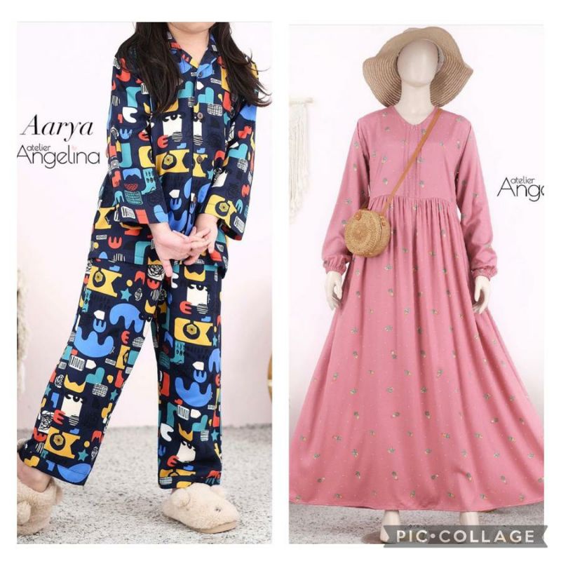 Sarah dress cactus little aarya kids pajamas Atelier angelina
