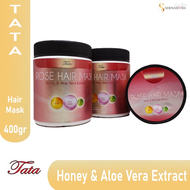 Tata Rose Water Hair Mask Honey And Aloe Vera Extract 400 Gram