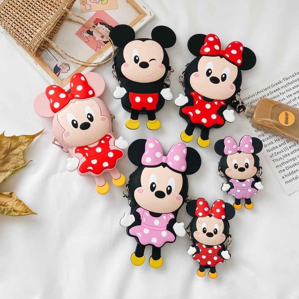 BJ15551 - MICKEY/MINNIE S/L - TAS SLEMPANG ANAK MOMMY COUPLE LUCU JINJING TOTEBAG HANDBAG TAS WANITA FASHION IMPORT MODIS ELEGAN TERMURAH TERLARIS TERBARU BAGSTORE JAKARTA TAS BATAM ELJ5551