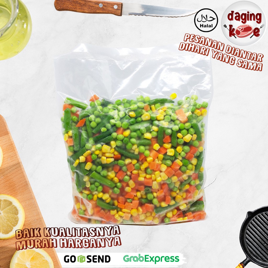 

SAYUR CAMPURAN / VEGETABLES MIX 4 - 1 kg SUPER HIGH QUALITY DK147