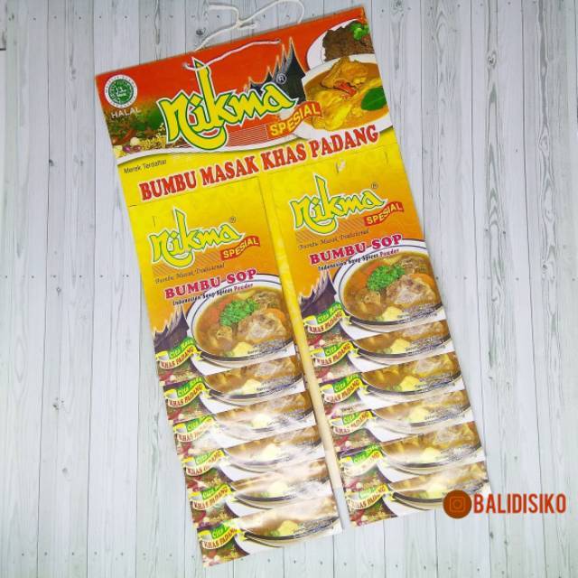 

Bumbu Sop Masakan Padang 12 Sachet @ 20 gr, 240 gr
