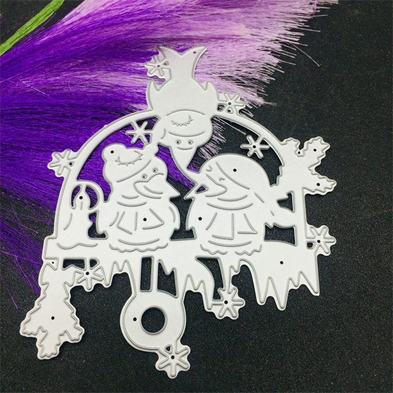 Cetakan Stensil Cutting Dies Motif Burung Natal Bahan Metal Untuk Scrapbook / Craft DIY / Kartu