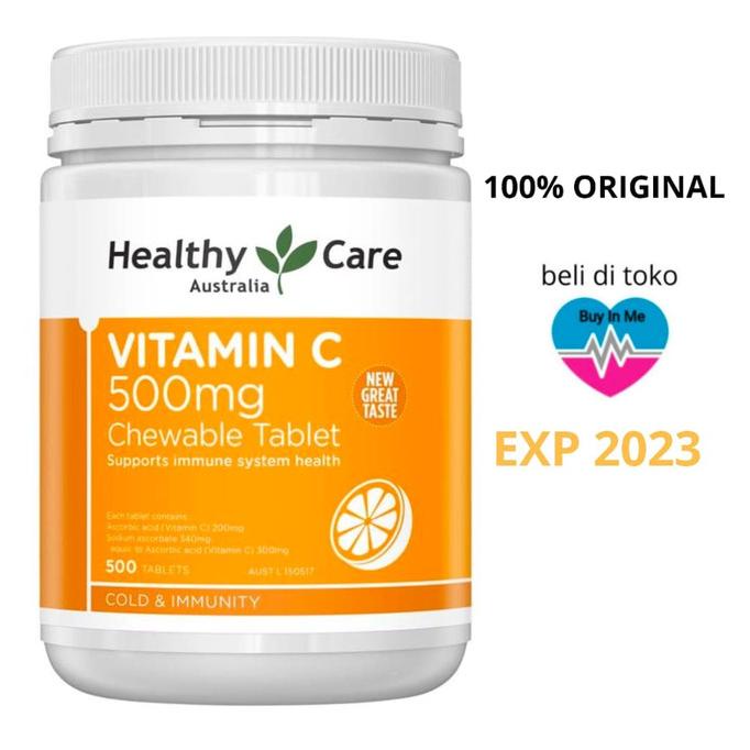 Healthy Care vitamin C 500mg 500 tablet - VITAMIN C - 500mg500capsule Lc