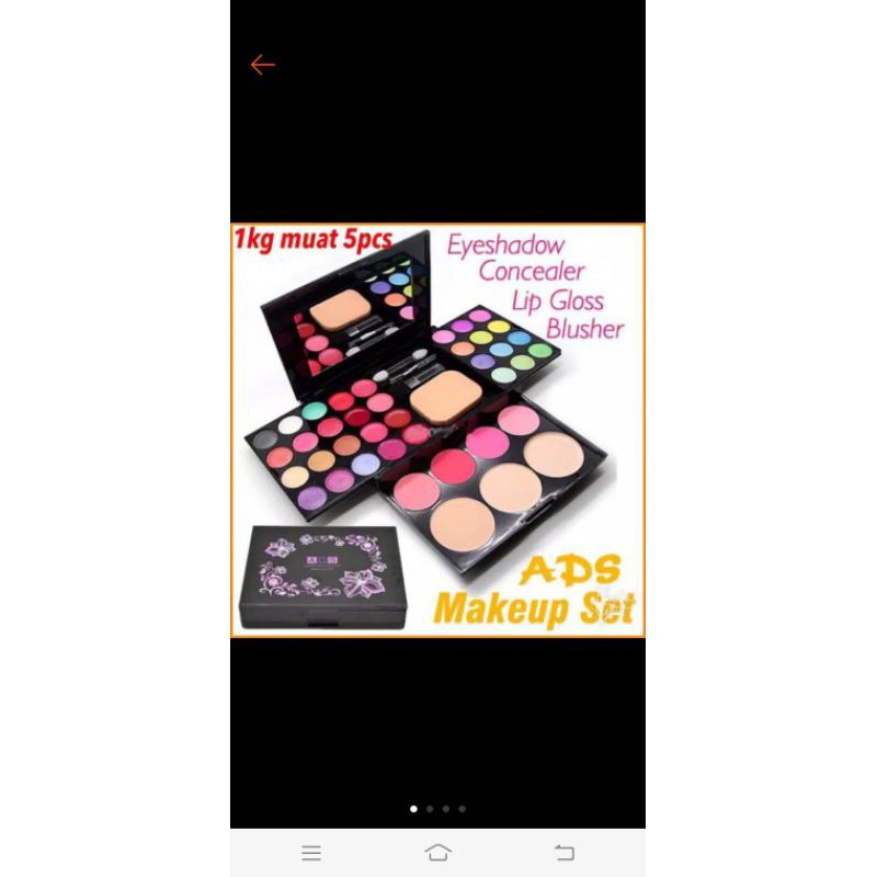 ADS 24 COLOR MAKE UP KIT COLOR PALETTE ROSES MAKE UP SET