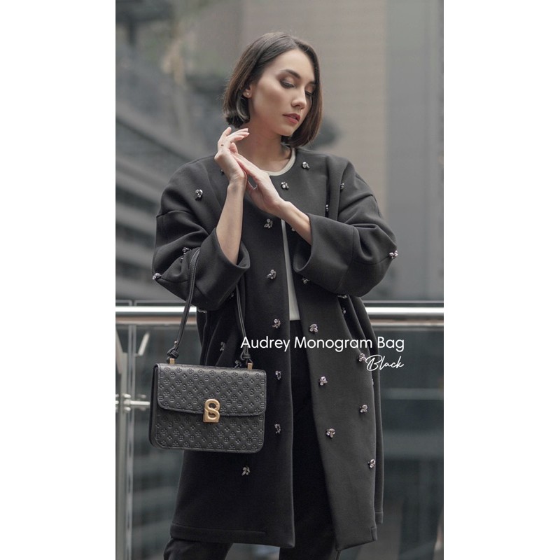 Audrey Monogram Bag Buttonscarves