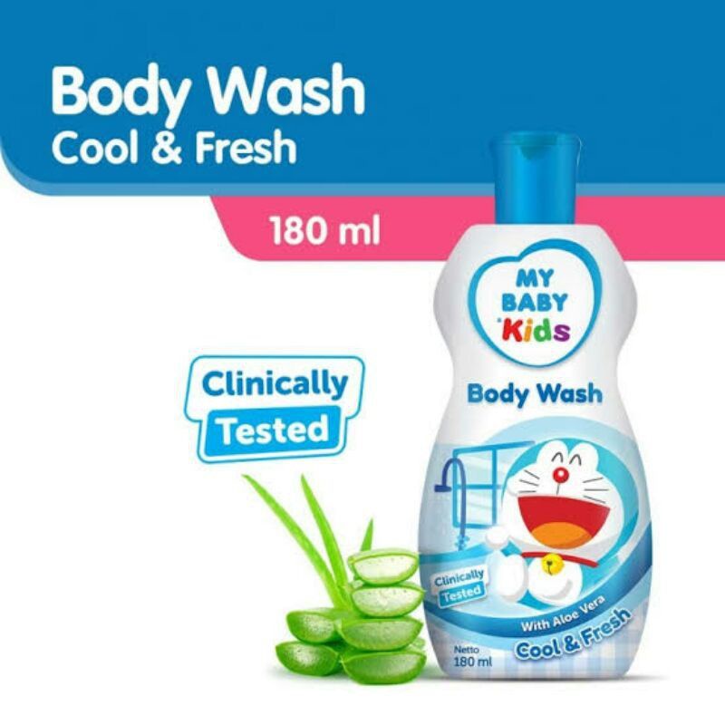 My Baby Kids Body Wash Refill Pouch Bottle - Mybaby Sabun Mandi Anak Botol 180ml My Baby Sabun Mandi Anak Kemasan isi ulang 200ml