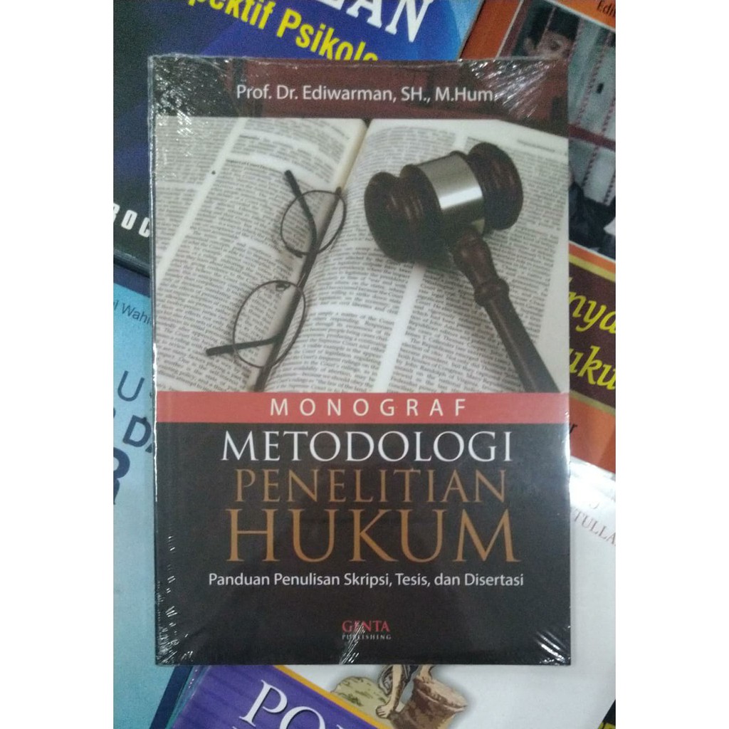 Buku Ori Monograf Metodologi Penelitian Hukum Ediwarman Genta Publishing Shopee Indonesia