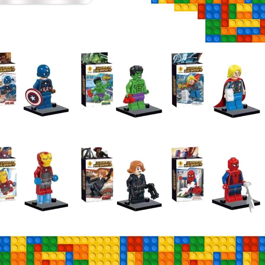 Oke Price.. 【Stok Baru】LEGO Balok Bangunan Ninjago Superhero Poli Tobot Octonauts Mainan Balok Maina