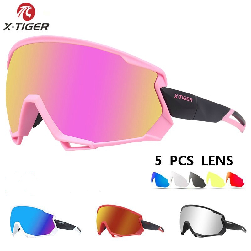 

X-tiger 5 in 1 Kacamata Hitam Polarized untuk Bersepeda