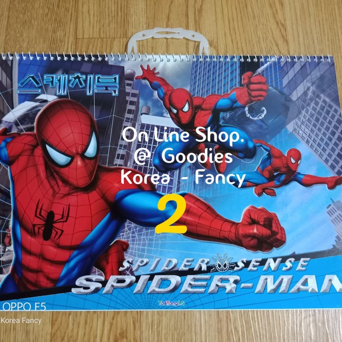 

Sketsagambar- Ori Korea Buku Gambar Spiral Spiderman Ready Stock -Buku-Gambar-Sketsa.