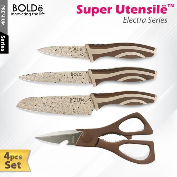 

Pisau Set Bolde + Gunting (3Pcs Pisau + 1Pcs Gunting)
