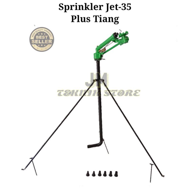 Sprinkler big gun green jet 35 komplit tiang sprinkler