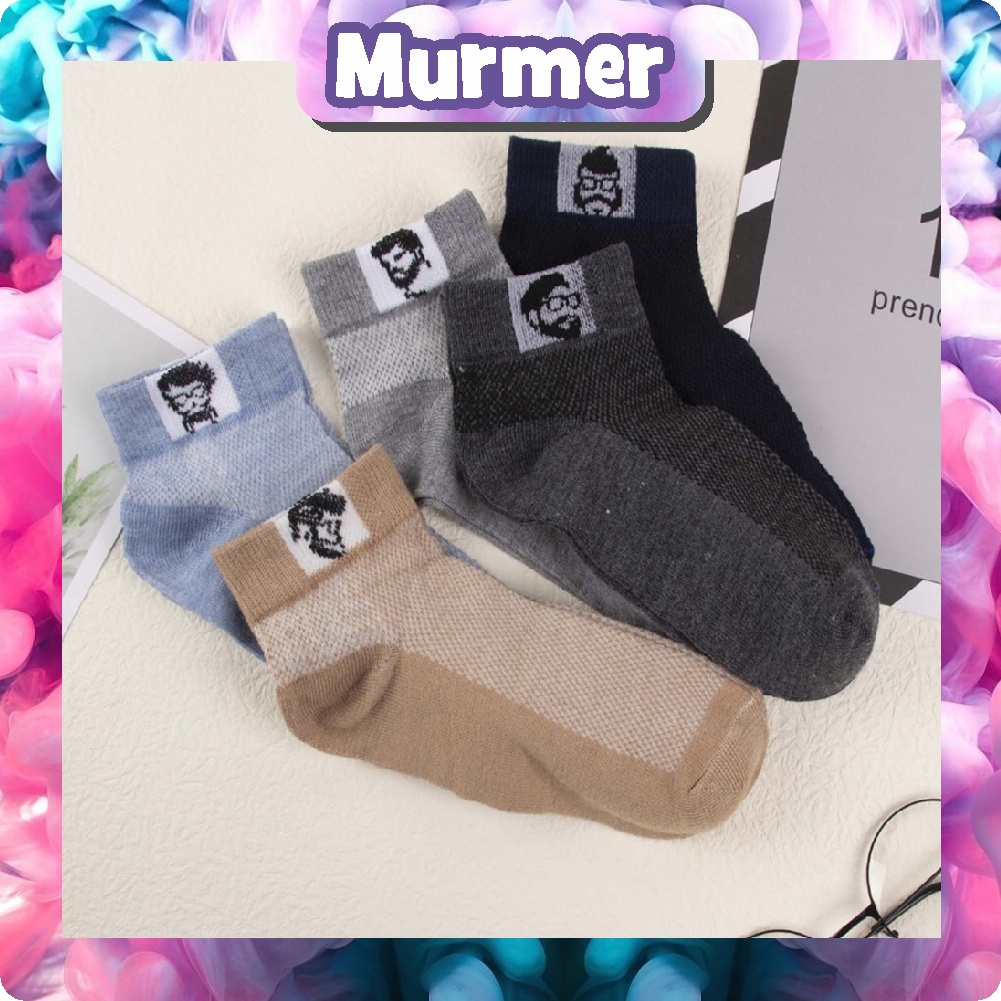 MurmerOfficial Kaos Kaki Polos Semata Kaki Motif Pria / Kaos Kaki Ankle Cute KK023