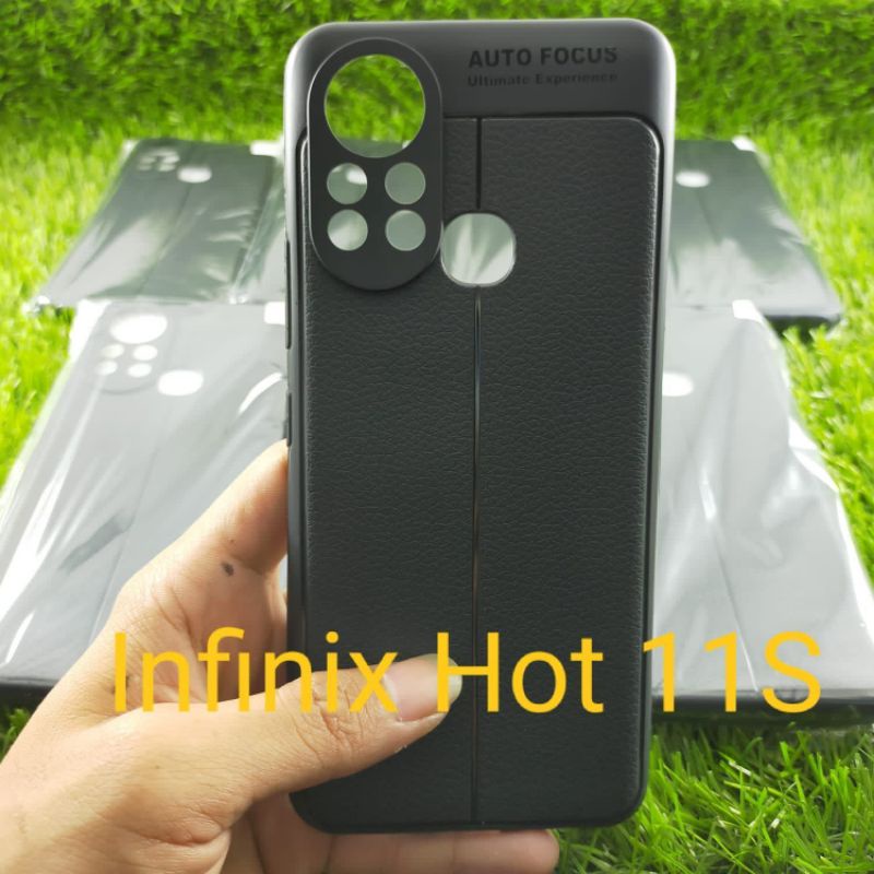 LC - softcase autofokus infinix hot 11 / hot 11S / slim leather case autofocus infinix hot 11 / hot 