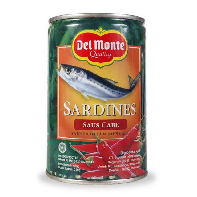 

Del Monte Sarden Saus Cabai - Tomat 425gr