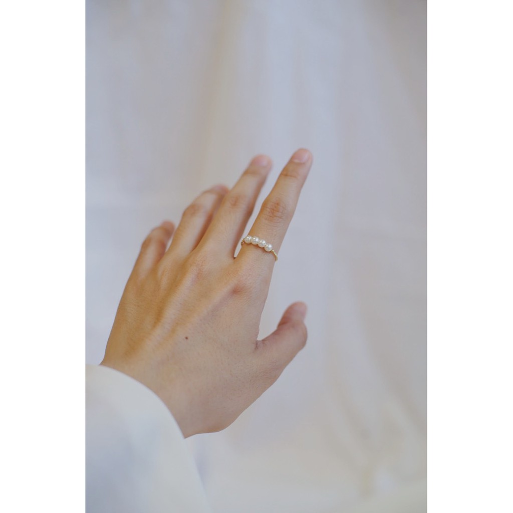 Ark.co - Trish Pearl Ring cincin mutiara minimalis