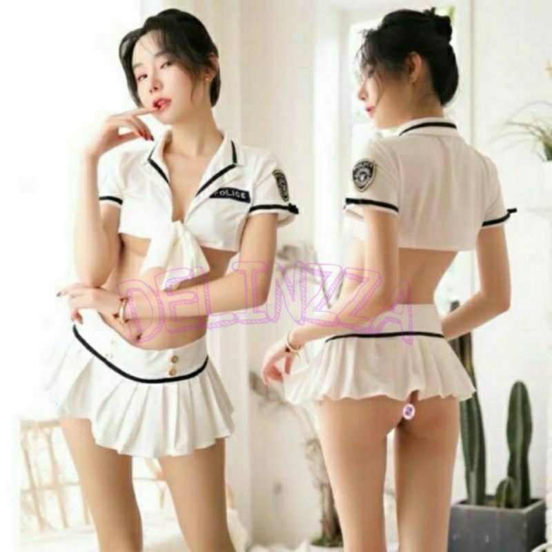 Delinzza - Set Lingerie Sexy Cosplay Police / Lingerie Cosplay Police