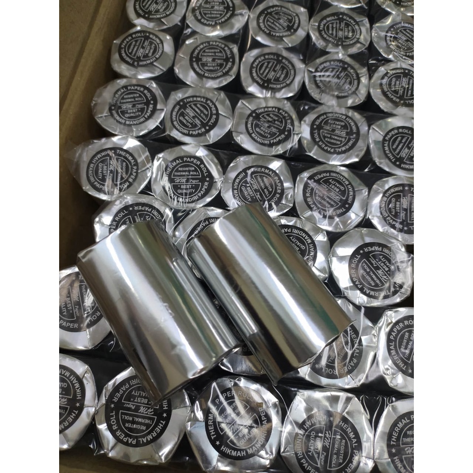 

Thermal Paper Roll/ Kertas Thermal/ Kertas Nota/ Kertas Roll thermal paper roll 57mm x 40mm