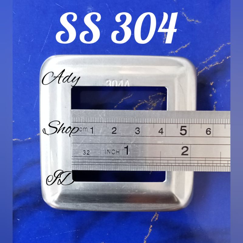 Tapak SS 304 ukuran hollow stainless 4x4cm / 40x40mm