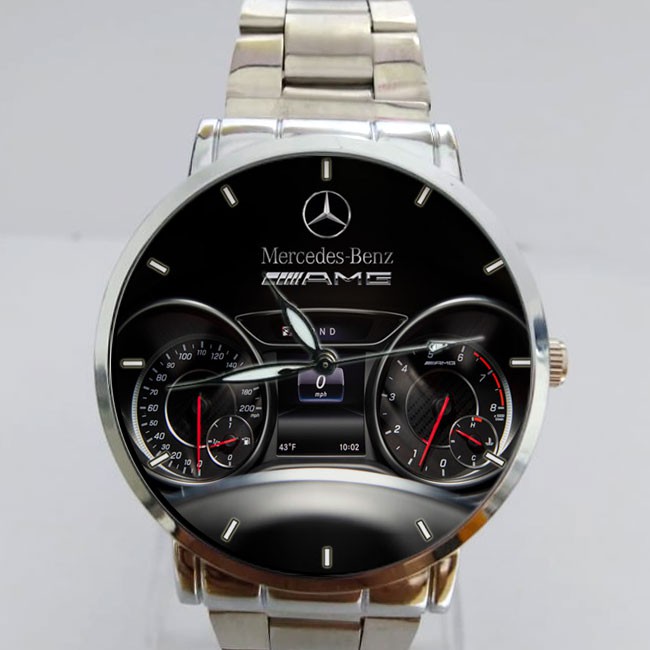 Jam Tangan Keren Mercedes AMG stainlees Custom