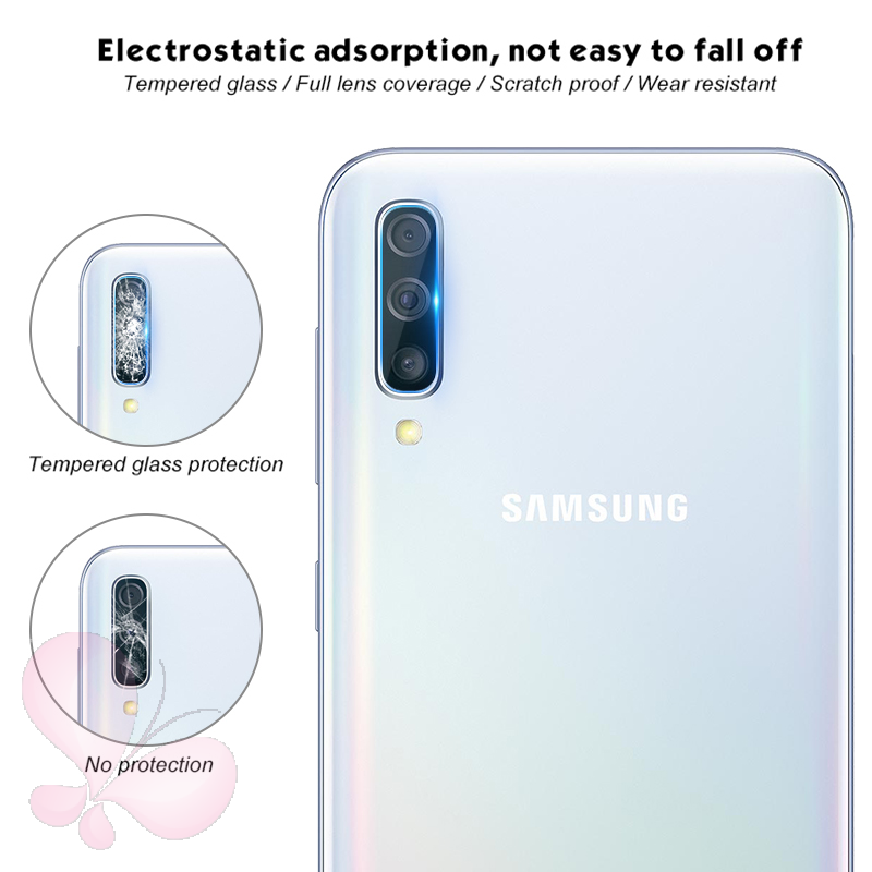 2 in 1 Tempered Glass Samsung A12 A02S A71 A11 A50 A30S A50S A51 A21S A30 A20 A10 M10 A10S A20S M11 9D Camera Lens Screen Protective Glass