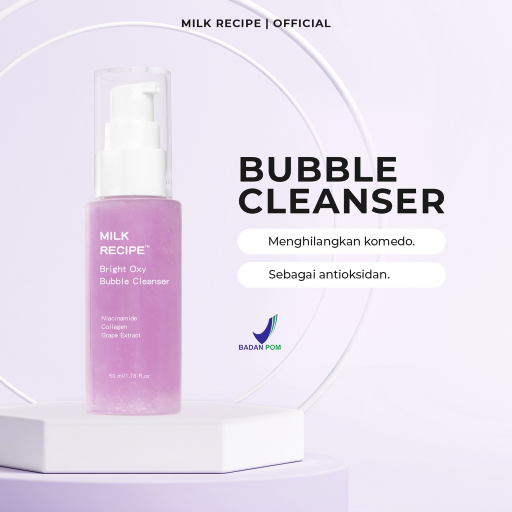 Jual Milk Recipe Bright Oxy Bubble Cleanser 50 ml Masker Bubble