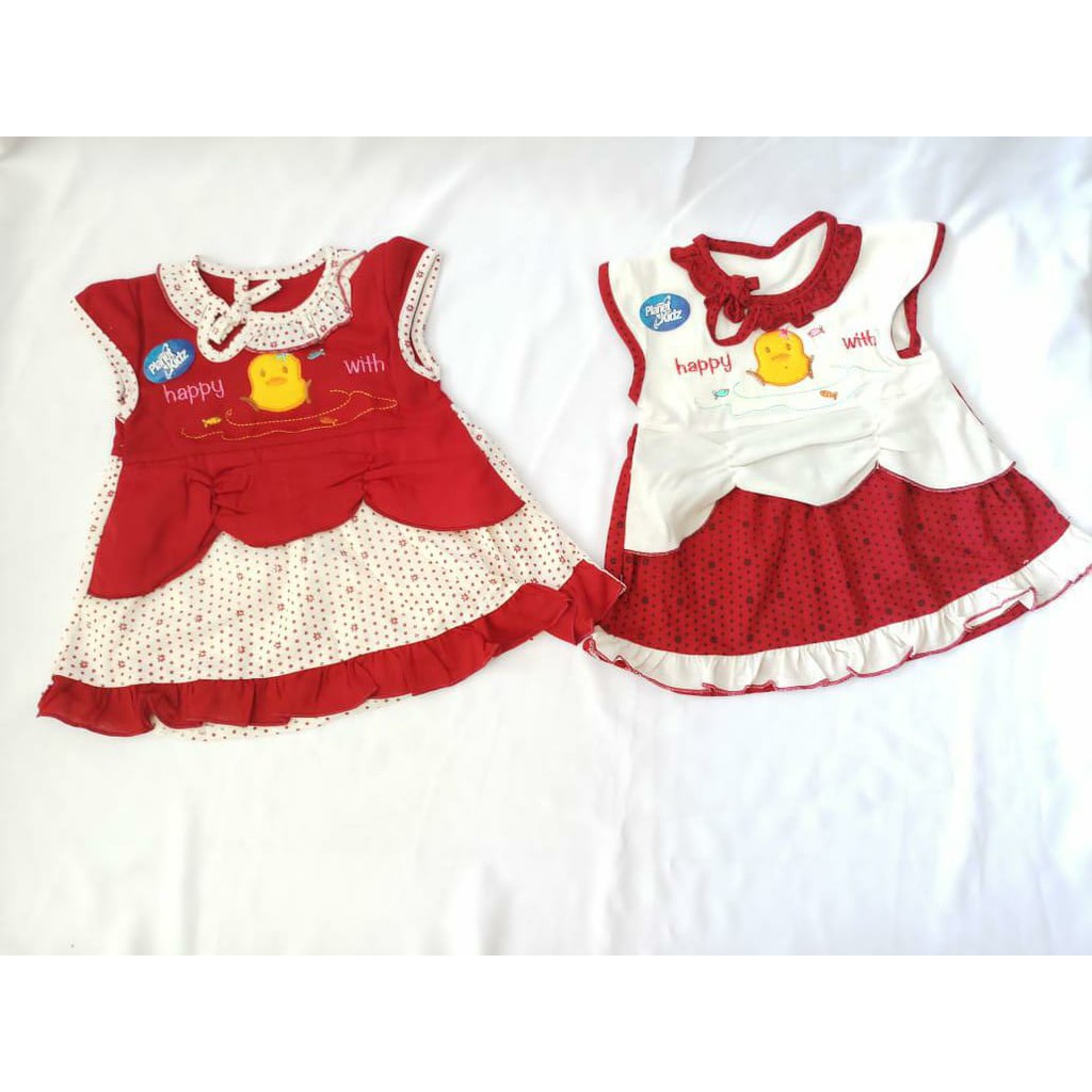 DRESS ANAK BERMOTIF USIA 0-12 BULAN